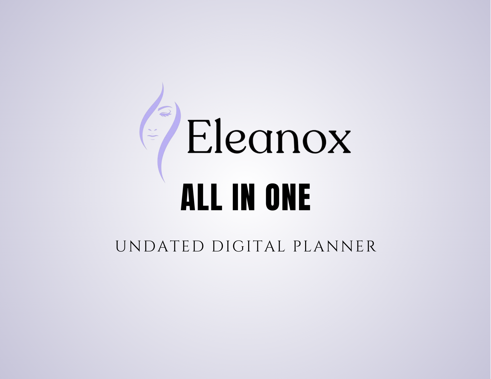 All in One Digital Planner - Daily, Weekly, Monthly Planner (Purple-theme)